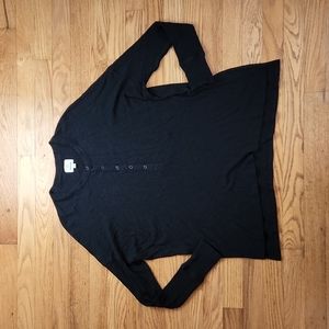 Aerie Offline Wayback oversized ribbed waffle henley long-sleeve tee